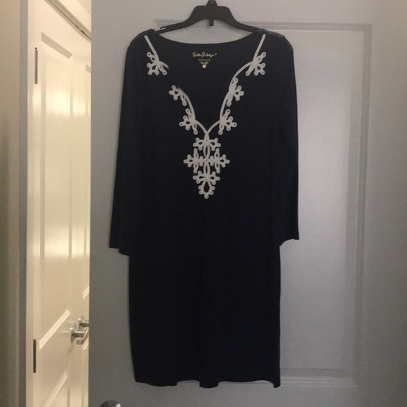 NWOT Lilly Pulitzer Marina 3/4 Sleeve TShirt Dress - Picture 2 of 6